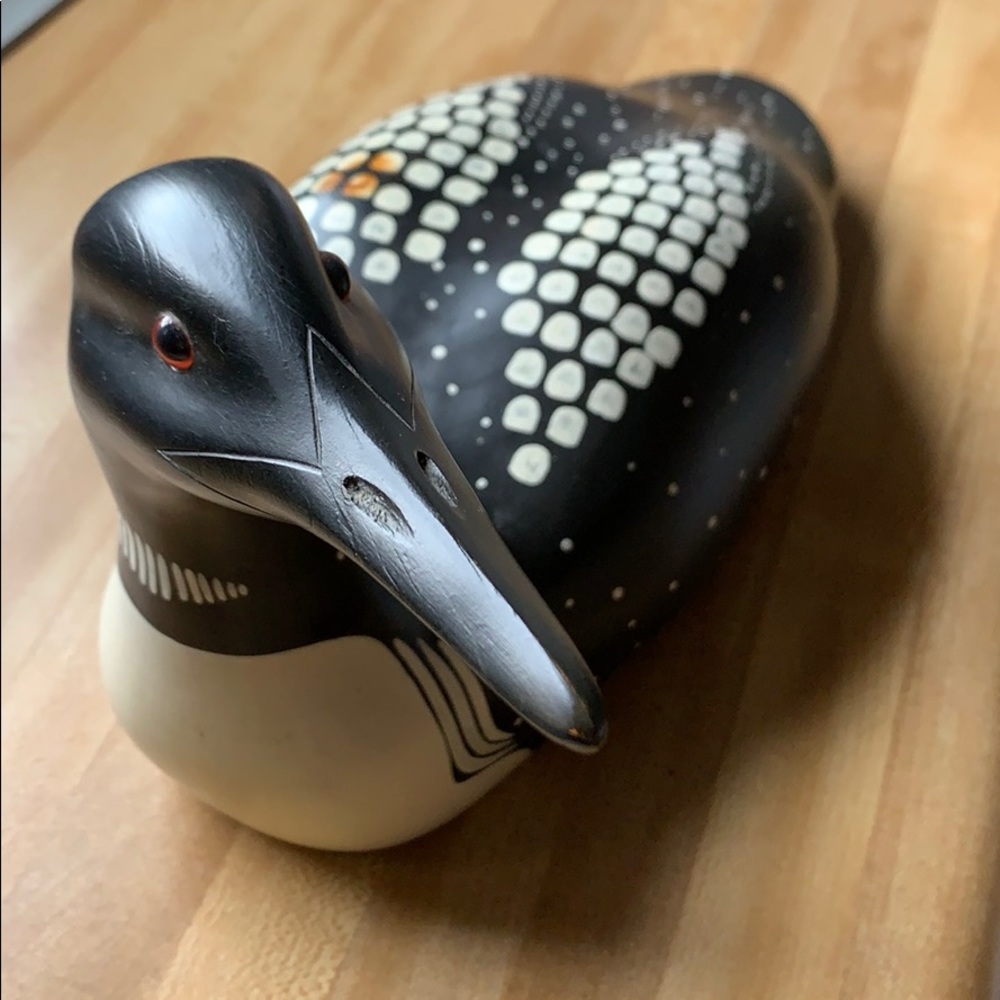 Loon Decoy By Ron Sadler hand Carved EUC